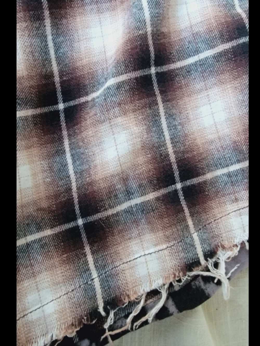 We The Free People ODESSA Military Style Plaid Trench Coat Duster Jacket READ!! - Picture 11 of 16